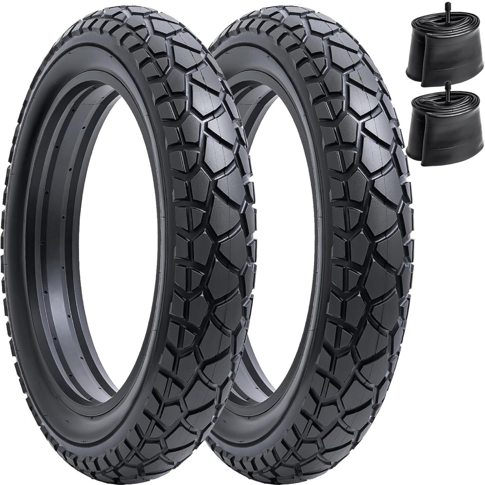 2-PCS 20" Bike Tires 20x3.0/76-406 and 20" Bike Tubes